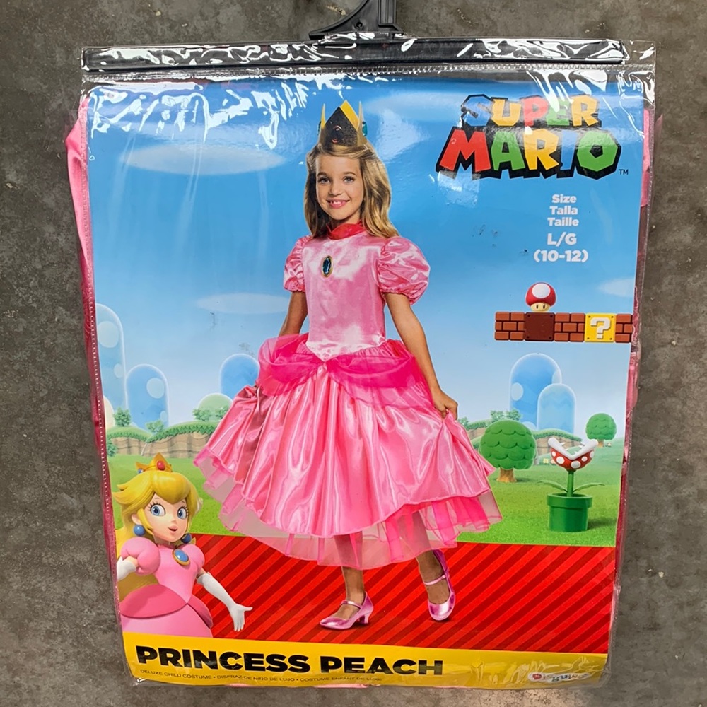Princess Peach Costume (Super Mario)- Large 10/12